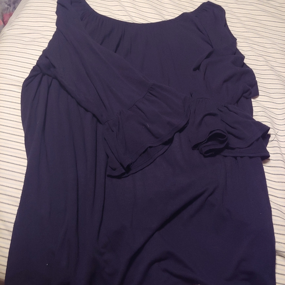 Navy blouse
